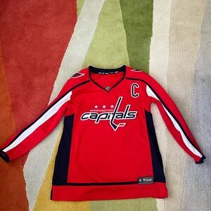 YOUTH L - Fanatics NHL Washington Capitals #8 Ovechkin Stanley Cup Jersey